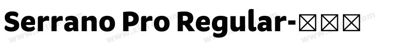 Serrano Pro Regular字体转换